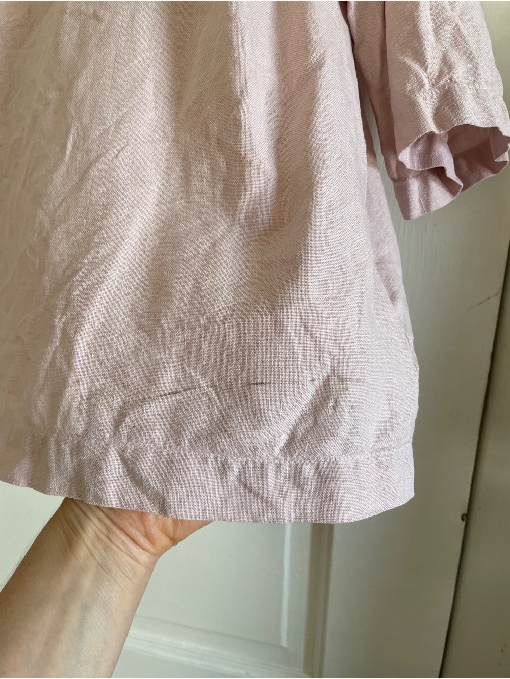 notPERFECTLINEN Soft Pink January Top size Medium - Picture 4 of 4